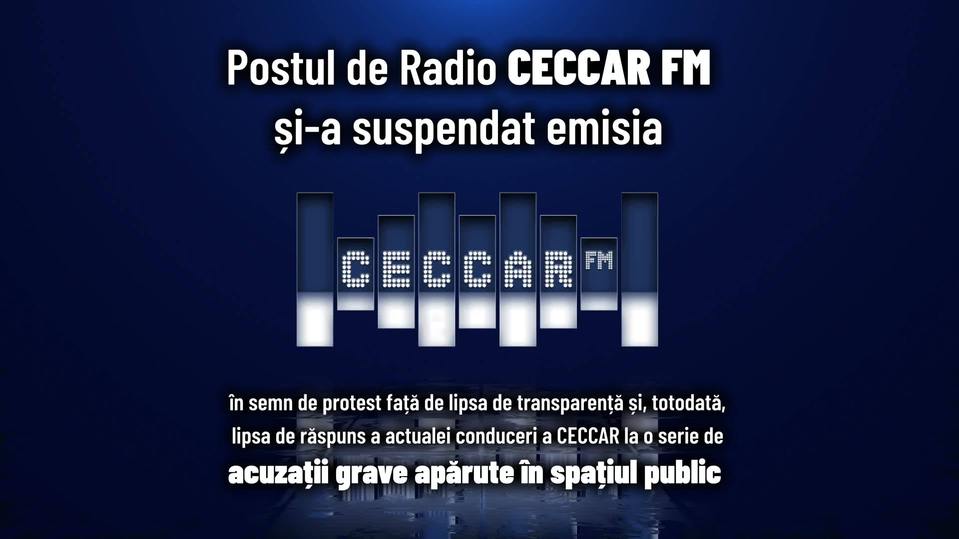 Radio CECCAR FM si-a suspendat emisia