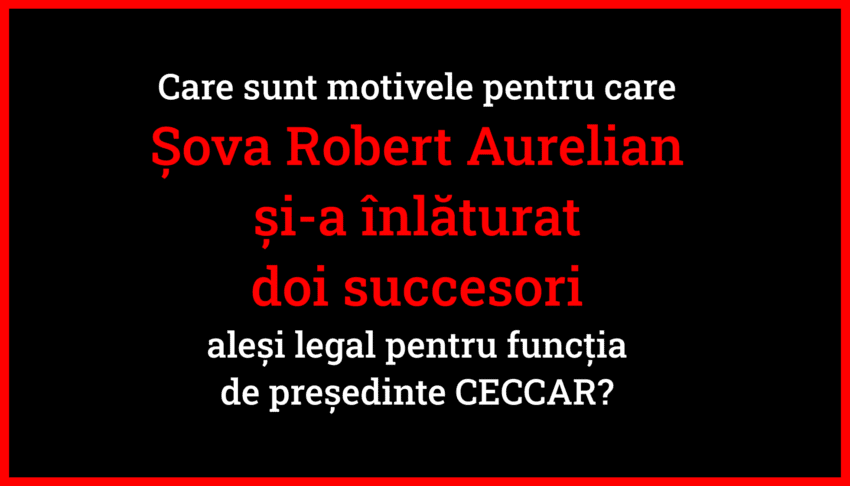 Robert Aurelian Sova a inlaturat doi succesori alesi legal CECCAR
