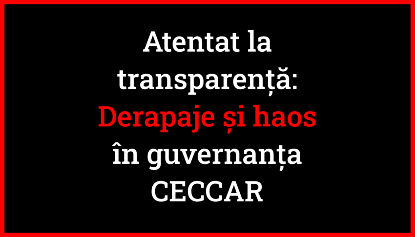 Ilustrarea neregulilor și abuzurilor din guvernanța CECCAR: Derapaje și lipsa transparenței în conducerea organizației.