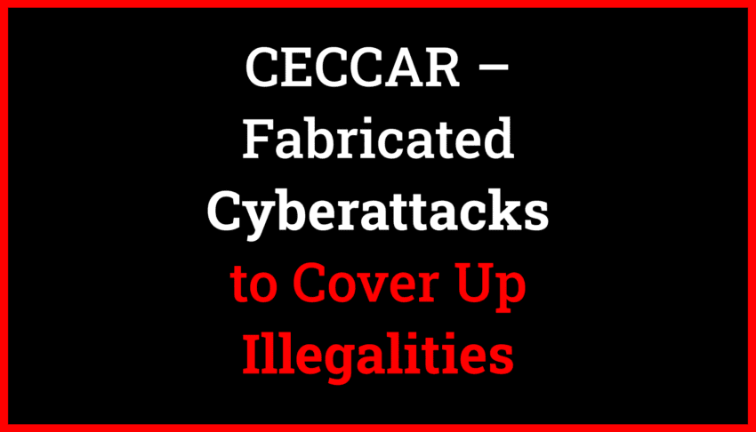 CECCAR fabricated cyberattacks accusation to cover up internal illegalities and leadership misconduct, as alleged by whistleblowers.