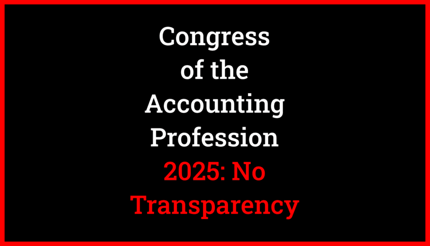 Members of the Romanian accounting profession questioning the transparency and legality of CECCAR leadership elections during the 2025 Congress