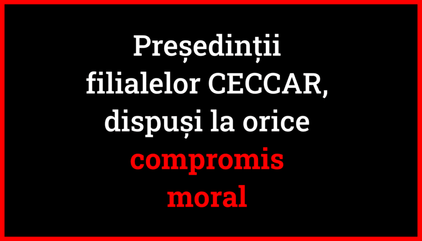Președinții de filiale CECCAR au organizat întâlniri cu membrii, în care au perpetuat minciunile lui Șova Robert Aurelian