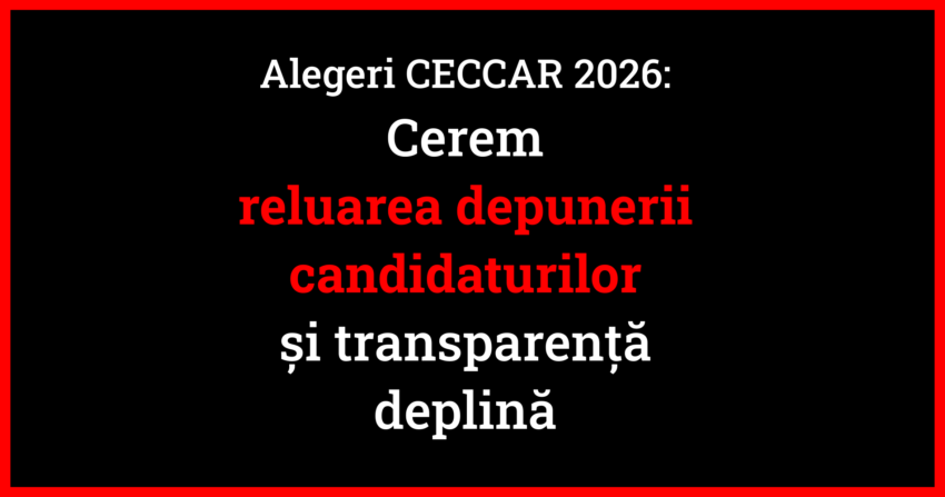 Procesul electoral demarat la nivelul filialelor CECCAR este, în forma actuală, viciat.